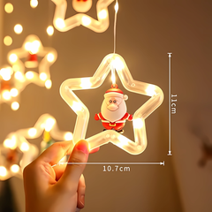 Cascata de LED Figuras Natalinas - Decoração de Natal