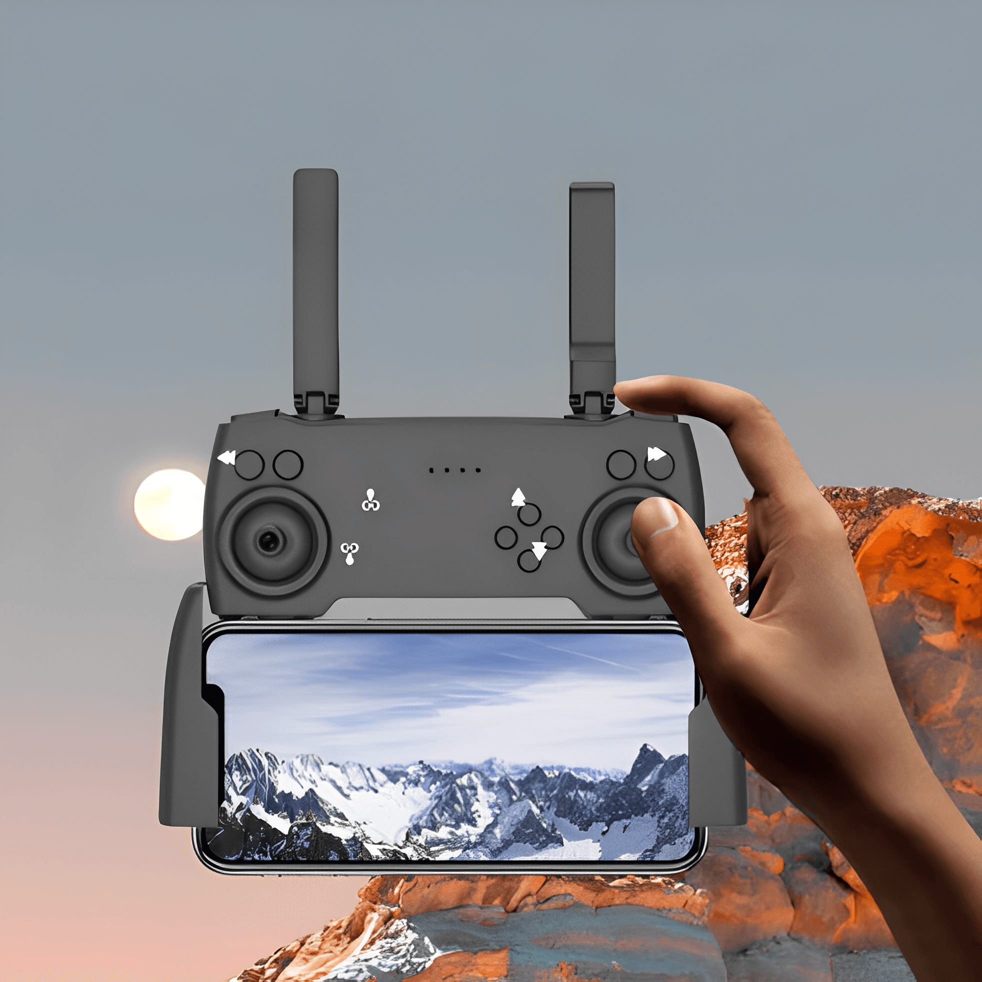 Drone Profissional Com Sensor de Obstáculo Câmera Full HD 4k Wifi/ AvangerCopter (Promo Vip)