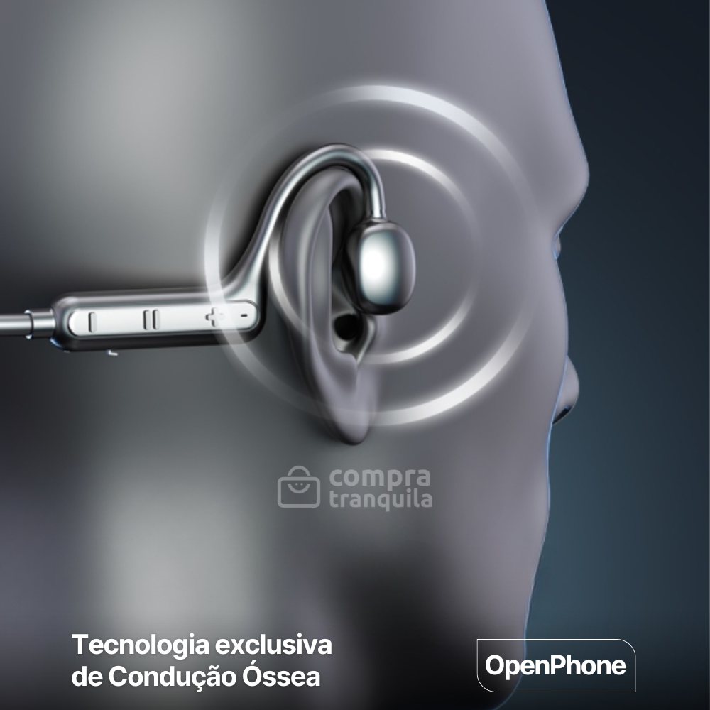 OpenPhone 5.1 - Fone de Condução Óssea (Oferta)