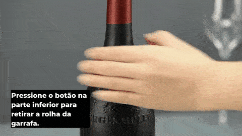 Abridor de Vinho Elétrico  + 3 Brindes Grátis - Compra Tranquila